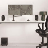 Kanto UKI 100W Desktop Speakers - Onyx (Matte Black), Pair (with Bluetooth, USB-C, Headphone out)
