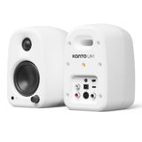 Kanto UKI 100W Desktop Speakers - Chalk (Matte White), Pair (with Bluetooth, USB-C, Headphone out)
