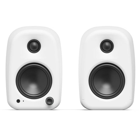 Kanto UKI 100W Desktop Speakers - Chalk (Matte White), Pair (with Bluetooth, USB-C, Headphone out)