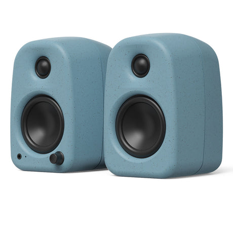 Kanto UKI 100W Desktop Speakers - Cornflower (Matte Blue), Pair (with Bluetooth, USB-C, Headphone out)
