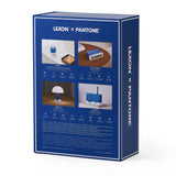 Lexon GIFT Set PANTONE - Blue - Includes Mino+ Mini Speaker, Flip Classic Clock, Mina M Lamp, Thykho 3  Speaker