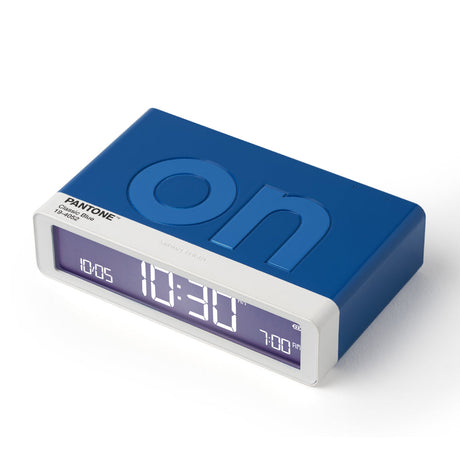 Lexon GIFT Set PANTONE - Blue - Includes Mino+ Mini Speaker, Flip Classic Clock, Mina M Lamp, Thykho 3  Speaker