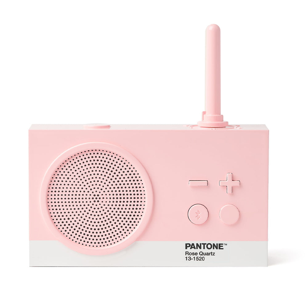 Lexon GIFT Set PANTONE - Rose Pink - Includes Mino+ Mini Speaker, Flip Classic Clock, Mina M Lamp, Thykho 3  Speaker