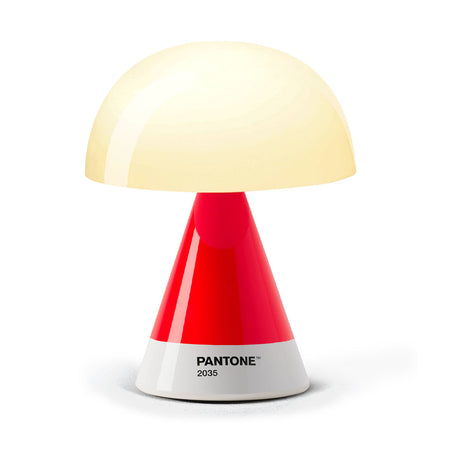 Lexon GIFT Set PANTONE - Red - Includes Mino+ Mini Speaker, Flip Classic Clock, Mina M Lamp, Thykho 3  Speaker