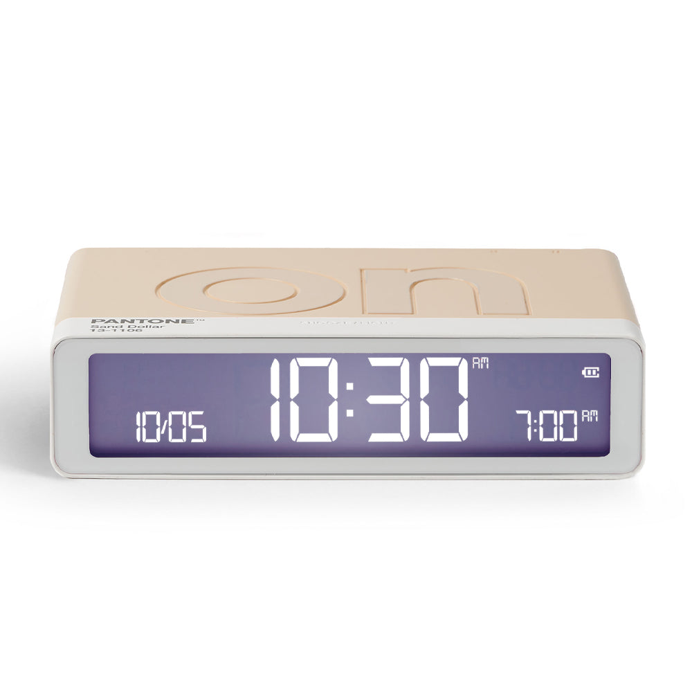 Lexon GIFT Set PANTONE - Sand - Includes Mino+ Mini Speaker, Flip Classic Clock, Mina M Lamp, Thykho 3  Speaker