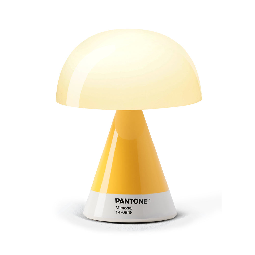 Lexon GIFT Set PANTONE - Yellow - Includes Mino+ Mini Speaker, Flip Classic Clock, Mina M Lamp, Thykho 3  Speaker