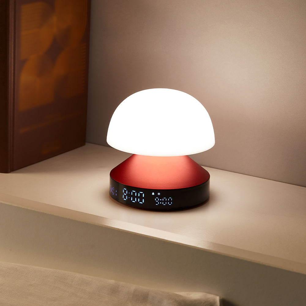 Lexon Mina Sunrise Alarm Clock - Red