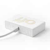 Lexon Flip Classic Reversible Alarm Clock - White