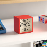 Newgate Cube Mantel Clock - Fire Engine Red