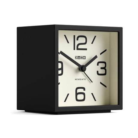 Newgate Cube Mantel Clock - Black