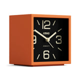 Newgate Cube Mantel Clock - Pumpkin Orange