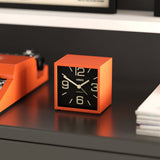 Newgate Cube Mantel Clock - Pumpkin Orange