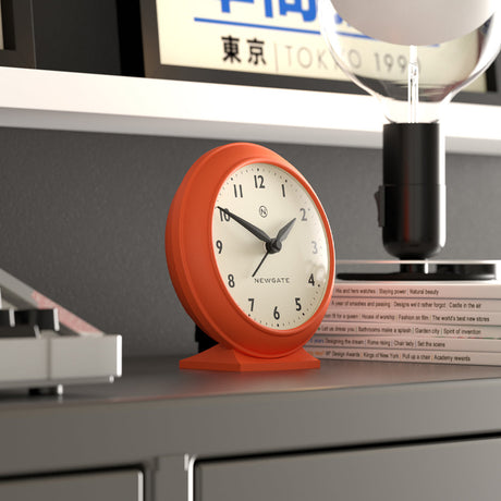 Newgate Pacific Mantel Clock - Pumpkin Orange