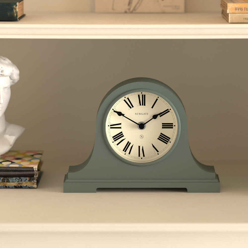 Newgate Broadway Mantel Clock - Asparagus Green