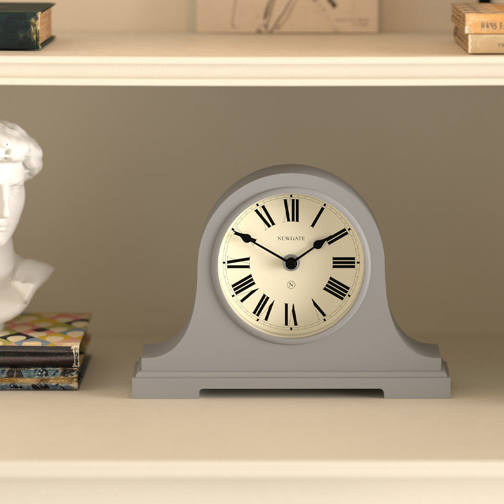 Newgate Broadway Mantel Clock - Clockwork Grey