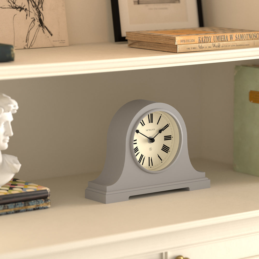 Newgate Broadway Mantel Clock - Clockwork Grey