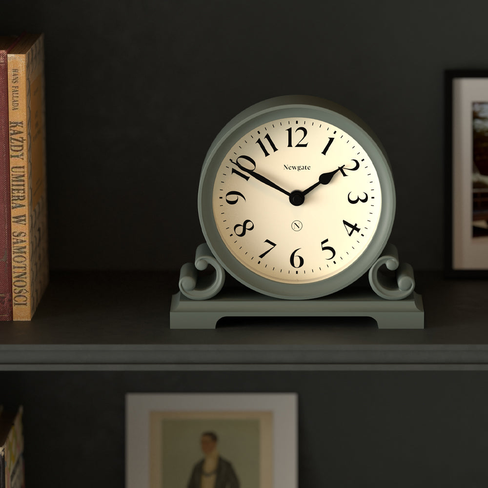 Newgate Divisadero Mantel Clock - Asparagus Green