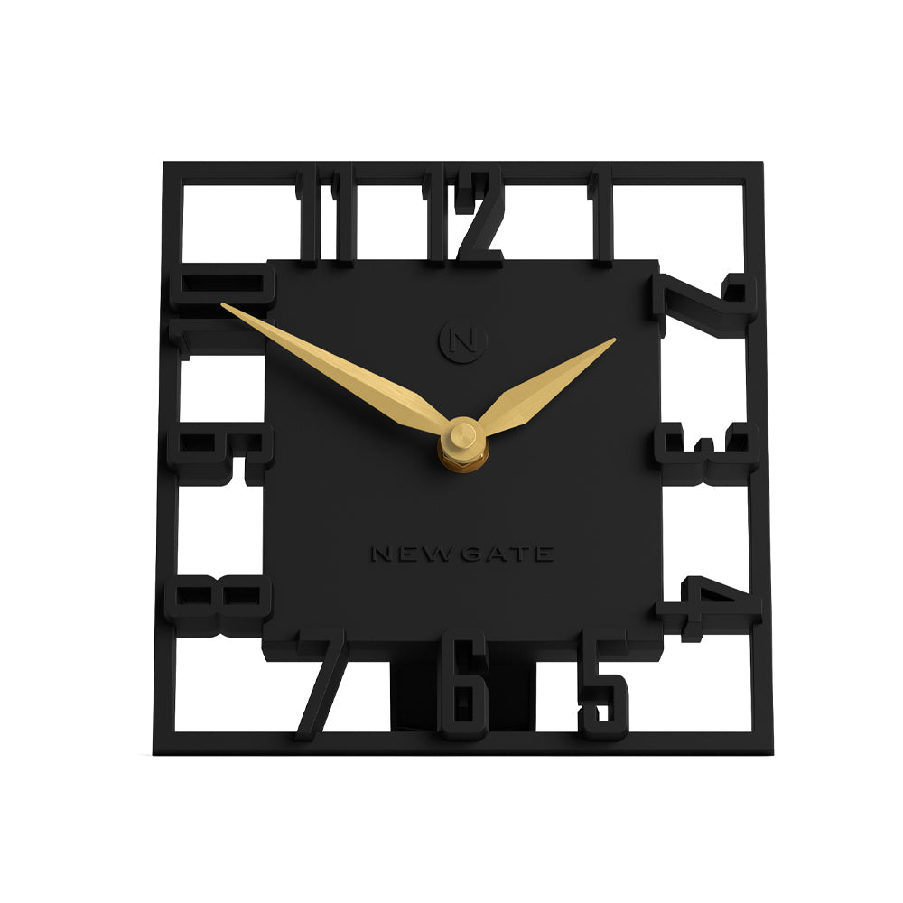 Newgate Highline Mantel Clock - Black