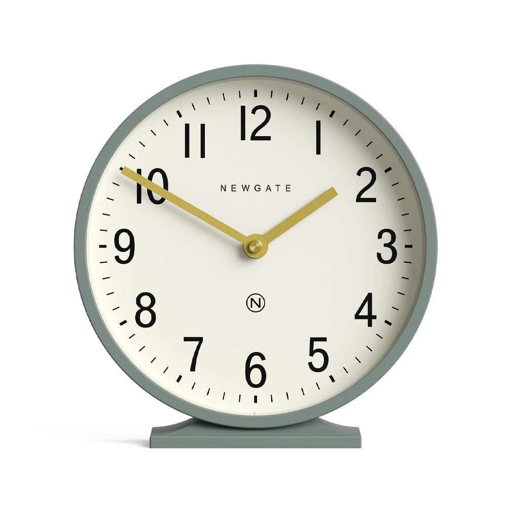 Newgate Q Mantel Clock - Asparagus Green