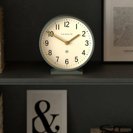 Newgate Q Mantel Clock - Asparagus Green