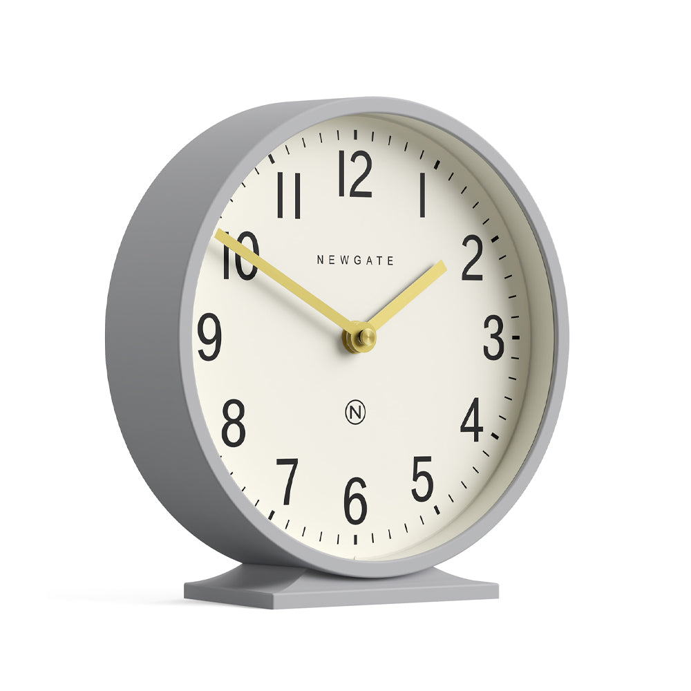 Newgate Q Mantel Clock - Clock Grey