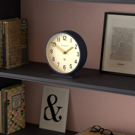 Newgate Q Mantel Clock - Petrol Blue