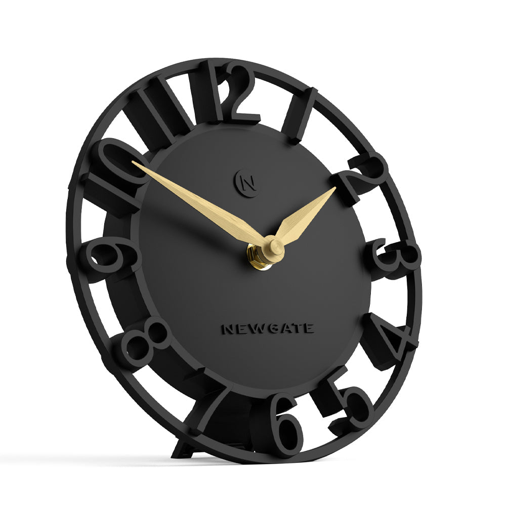 Newgate Timewarp Mantel Clock - Black