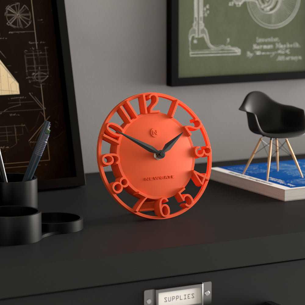 Newgate Timewarp Mantel Clock - Orange