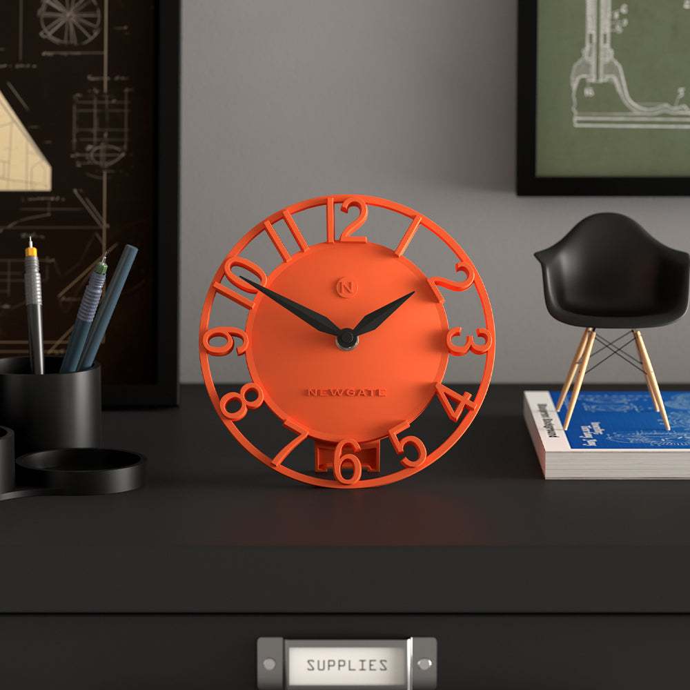 Newgate Timewarp Mantel Clock - Orange