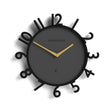 Newgate Monorail Wall Clock - Black