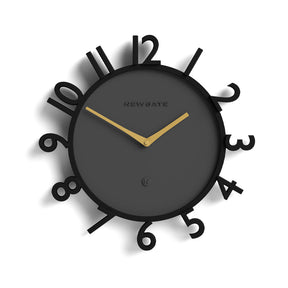Newgate Monorail Wall Clock - Black