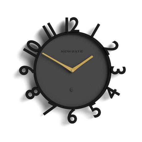 Newgate Monorail Wall Clock - Black