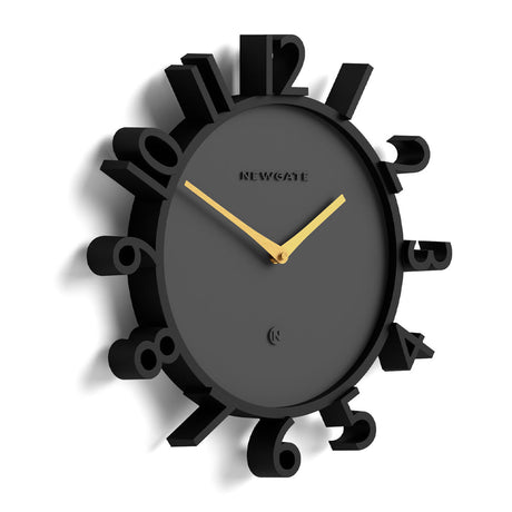 Newgate Monorail Wall Clock - Black