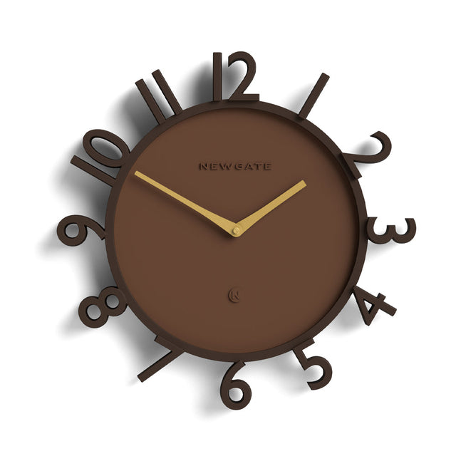 Newgate Monorail Wall Clock - Brown