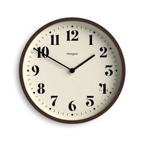 Newgate Number Four Theatre Wall Clock - Faux Dark Wood