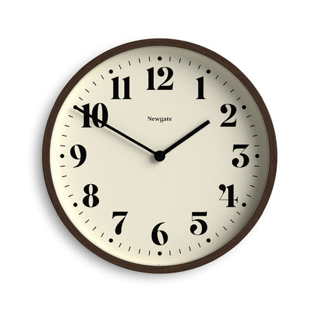 Newgate Number Four Theatre Wall Clock - Faux Dark Wood