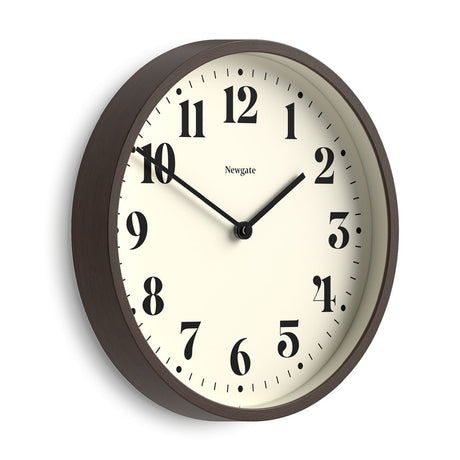 Newgate Number Four Theatre Wall Clock - Faux Dark Wood