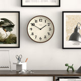 Newgate Number Four Theatre Wall Clock - Faux Dark Wood
