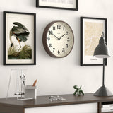 Newgate Number Four Theatre Wall Clock - Faux Dark Wood