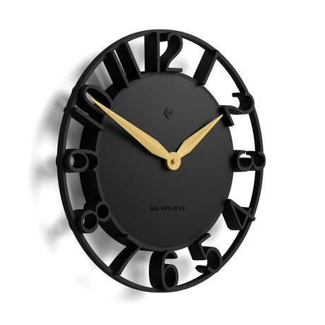 Newgate Time Traveller Wall Clock - Black