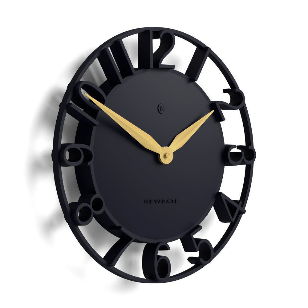 Newgate Time Traveller Wall Clock - Petrol Blue