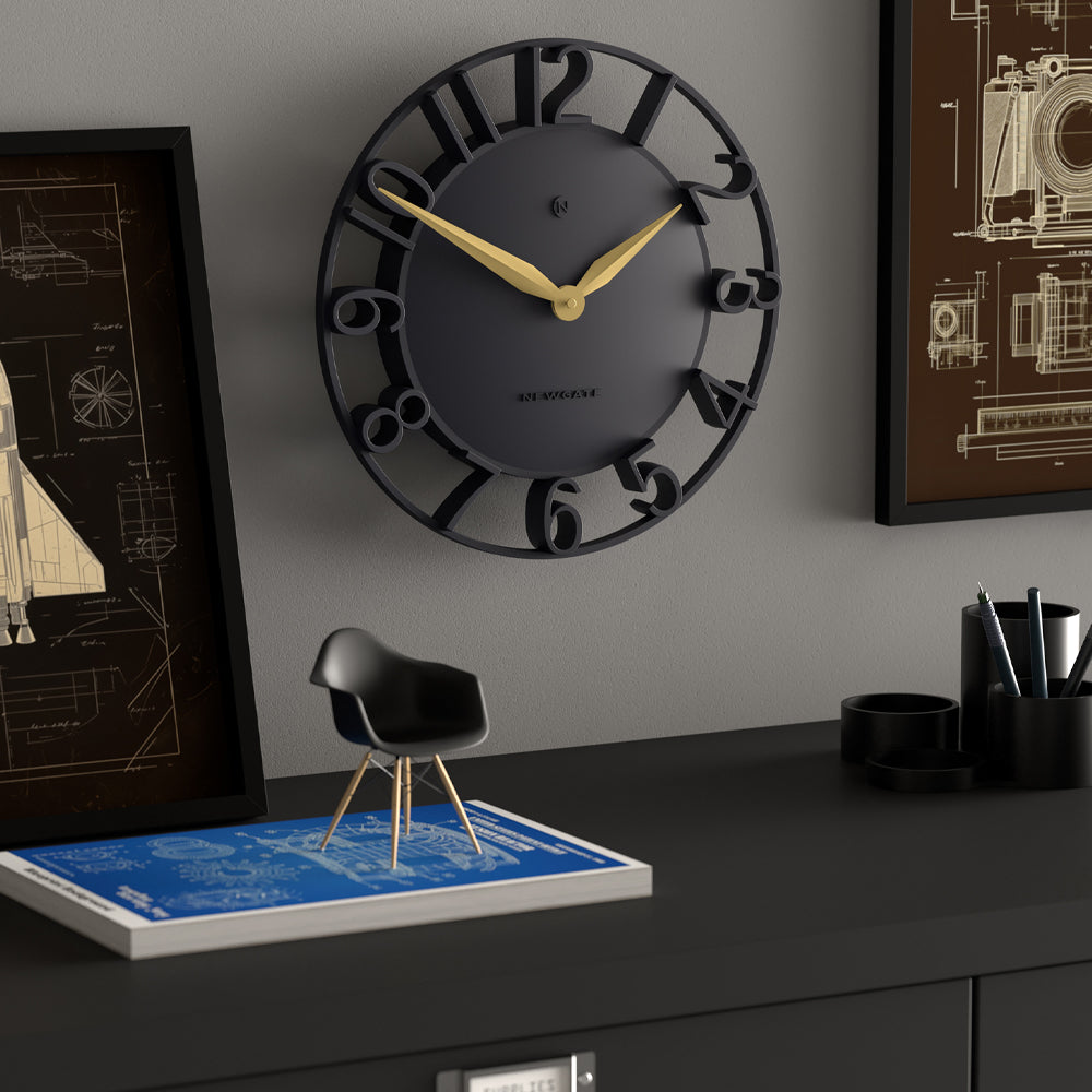 Newgate Time Traveller Wall Clock - Petrol Blue
