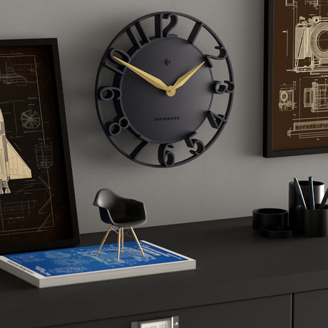 Newgate Time Traveller Wall Clock - Petrol Blue