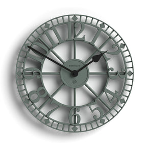 Newgate Warehouse Wall Clock - Asparagus Green