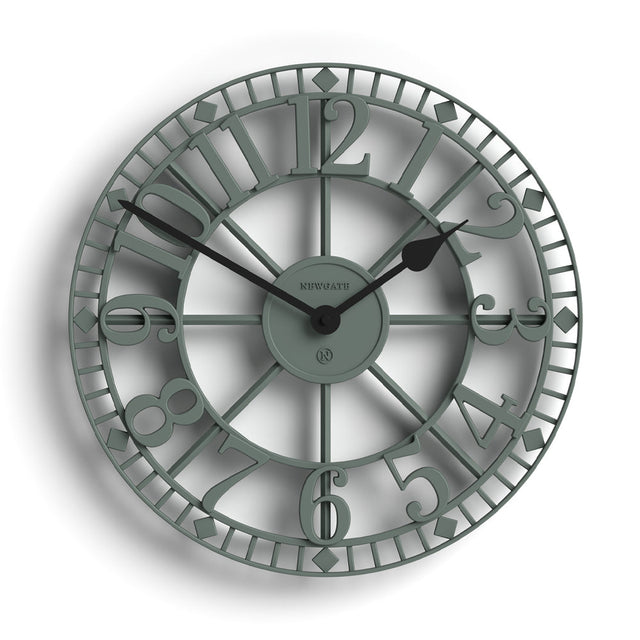 Newgate Warehouse Wall Clock - Asparagus Green