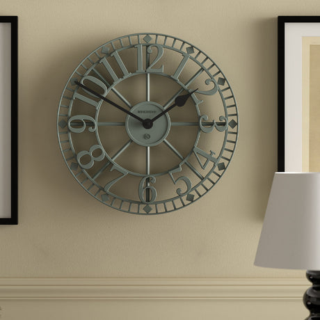 Newgate Warehouse Wall Clock - Asparagus Green