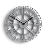 Newgate Warehouse Wall Clock - Clockwork Grey