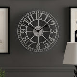 Newgate Warehouse Wall Clock - Clockwork Grey
