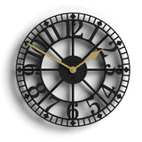 Newgate Warehouse Wall Clock - Black