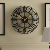 Newgate Warehouse Wall Clock - Black